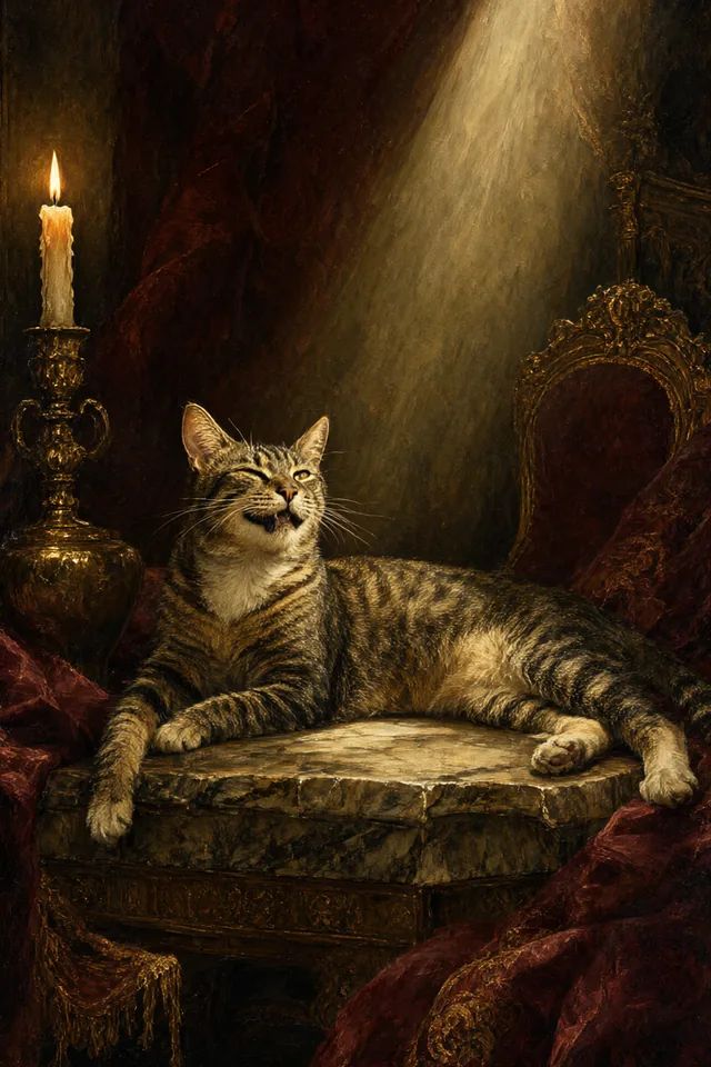 Солнце — Кот, растянувшийся в солнечном пятне
