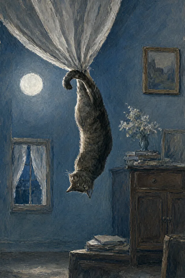 Повешенный — Кот, повисший вниз головой