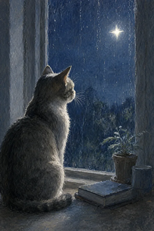 Звезда — Кот у ночного окна