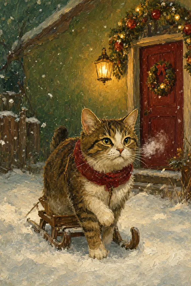 Колесница — Кот, тянущий сани