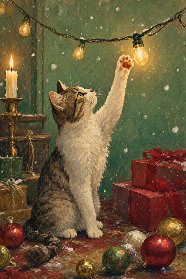 Маг — Кот, зажегший гирлянду
